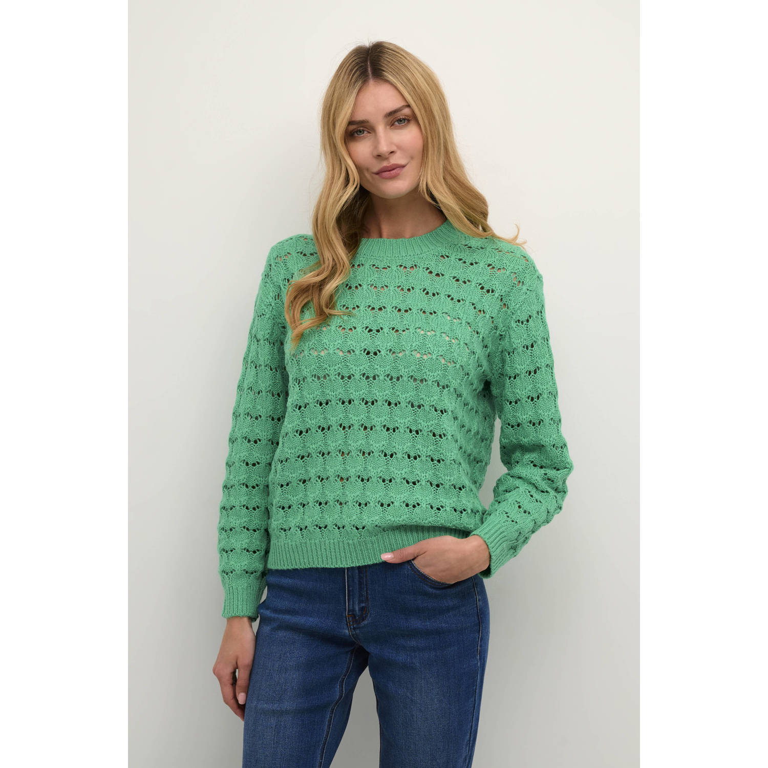 Kaffe gehaakte trui groen