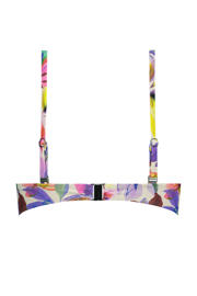 thumbnail: Cyell voorgevormde strapless bandeau bikinitop roze/multi