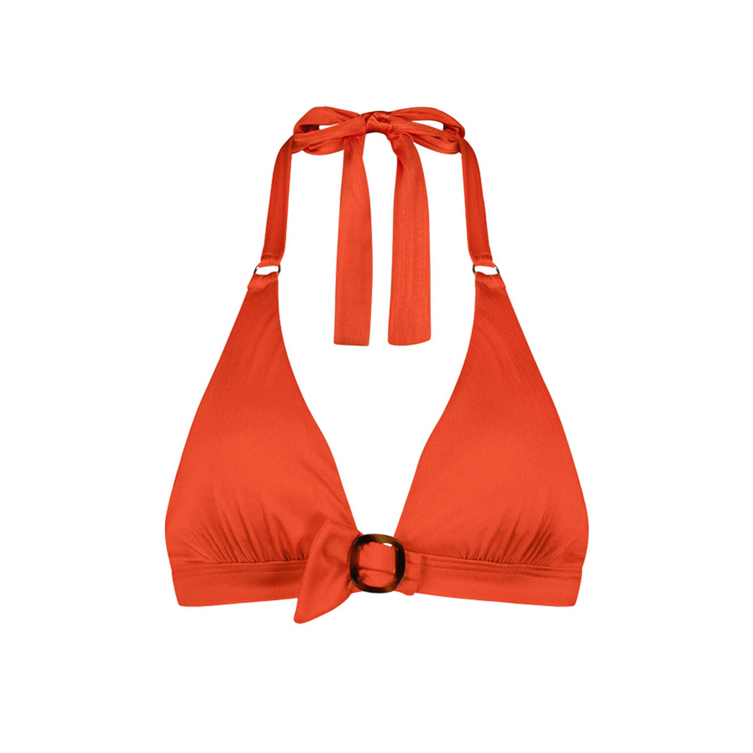 Cyell voorgevormde halter bikinitop oranje