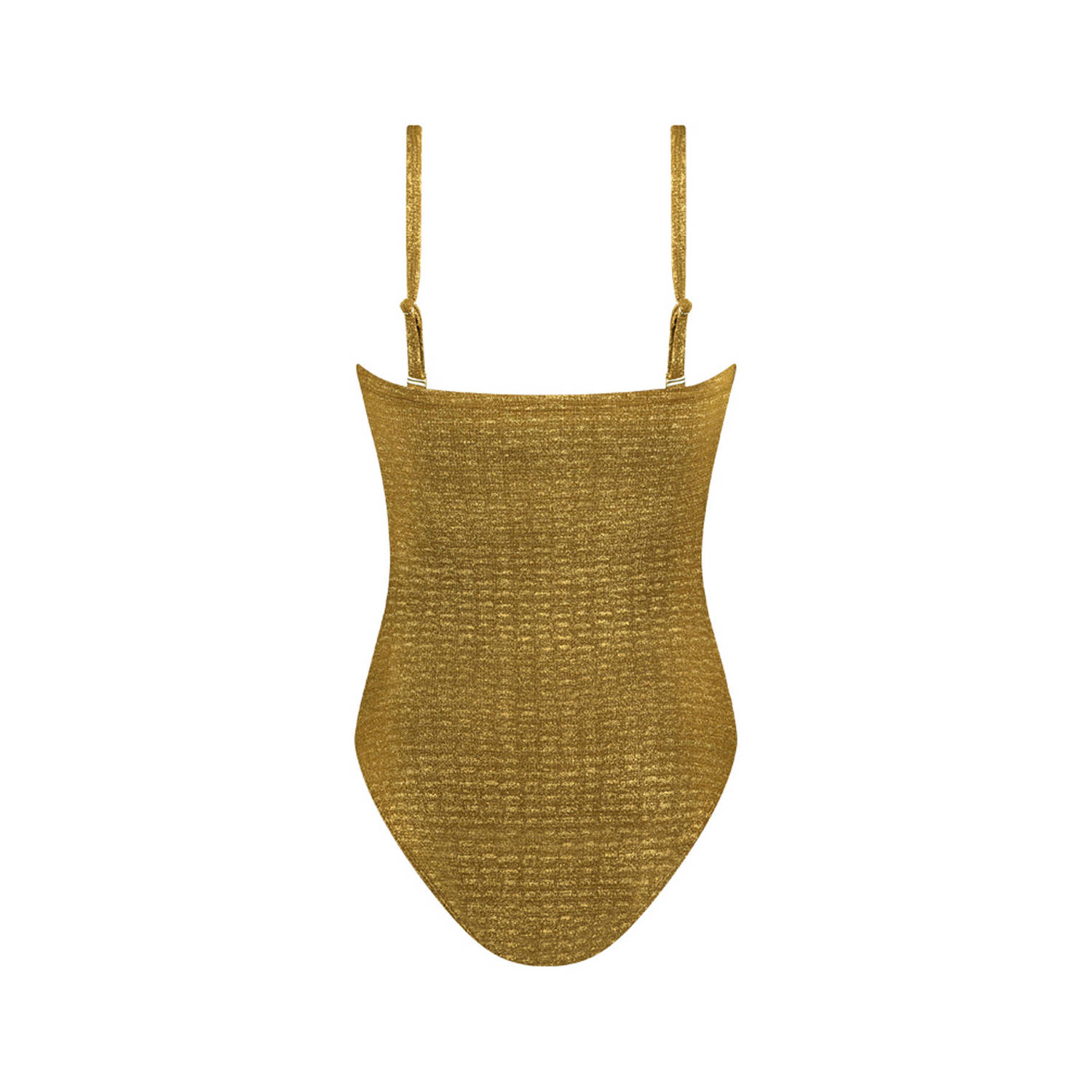 Cyell multiway strapless badpak met glitters goud