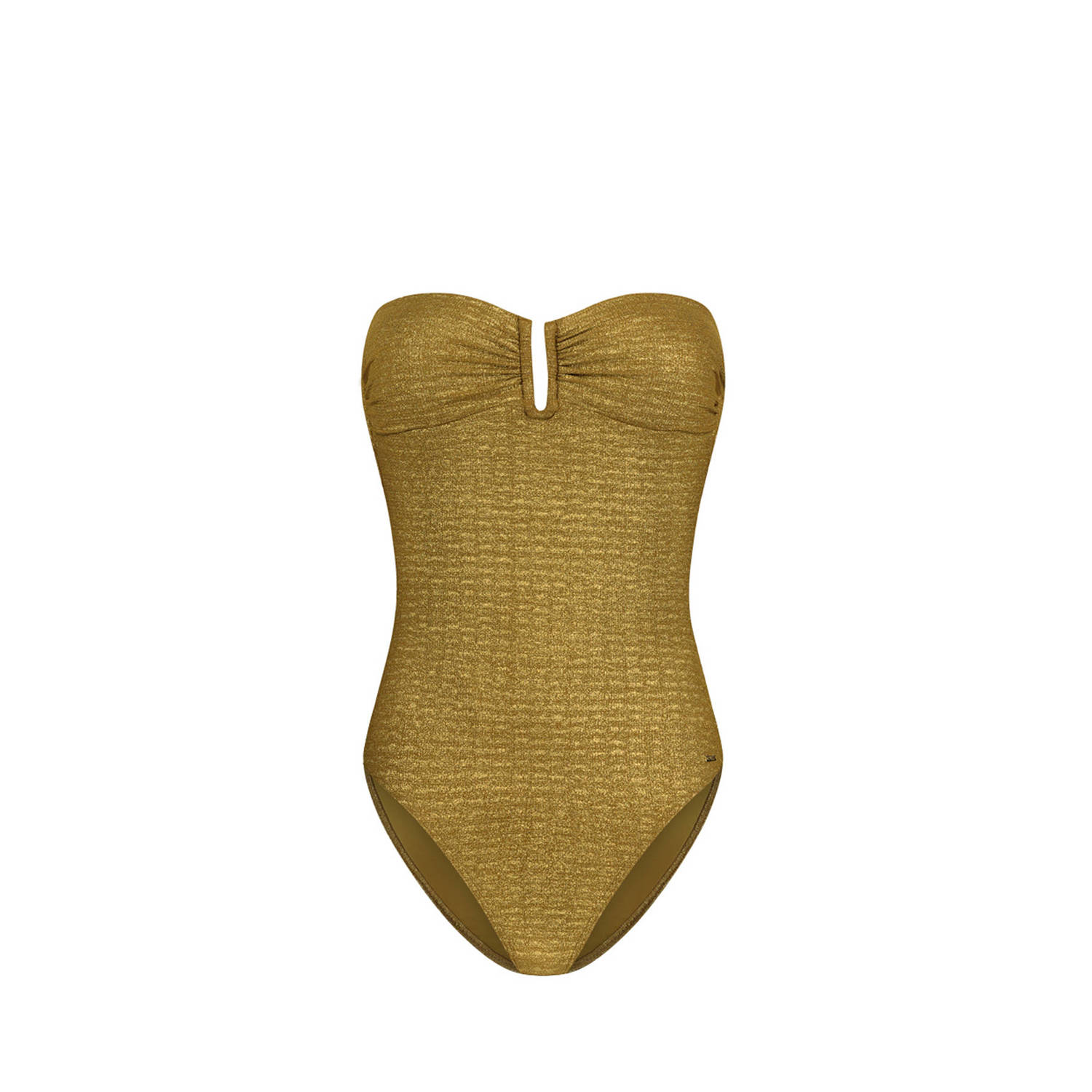 Cyell multiway strapless badpak met glitters goud