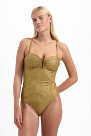 thumbnail: Cyell multiway strapless badpak met glitters goud