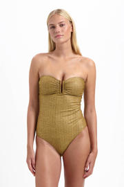 thumbnail: Cyell multiway strapless badpak met glitters goud