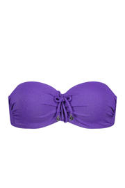 thumbnail: Cyell voorgevormde strapless bandeau bikinitop met lurex paars