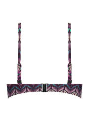 thumbnail: Cyell voorgevormde strapless bandeau bikinitop paars/multi