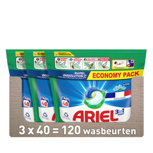 Wehkamp Ariel 3in1 PODS Vloeibare capsules Alpine - 40 wasbeurten aanbieding