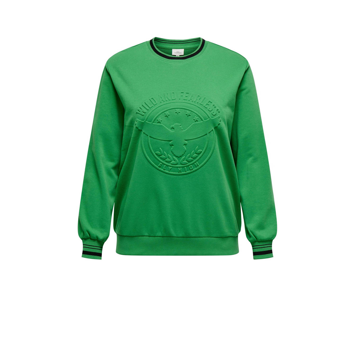 ONLY CARMAKOMA sweater CARGATO groen