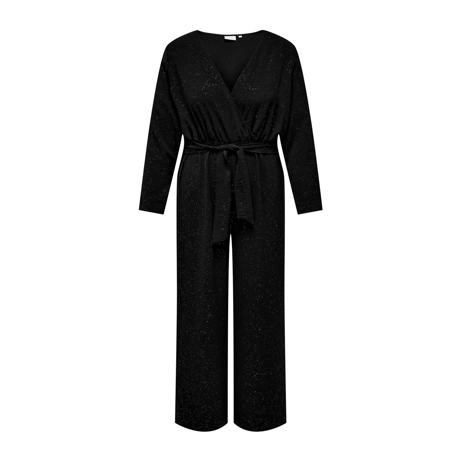 ONLY CARMAKOMA jumpsuit CARJOSEE van gerecycled polyester zwart
