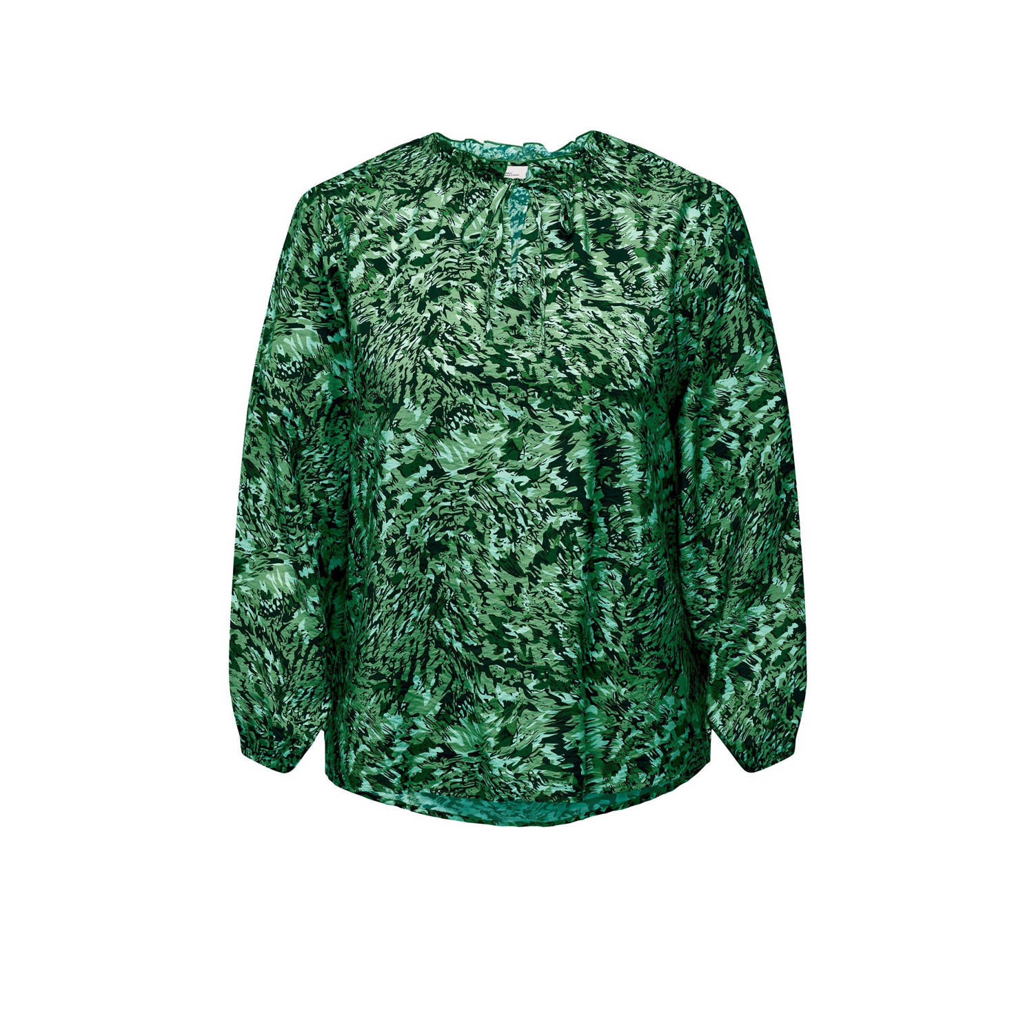 ONLY CARMAKOMA top CARELVIRA met all over print groen