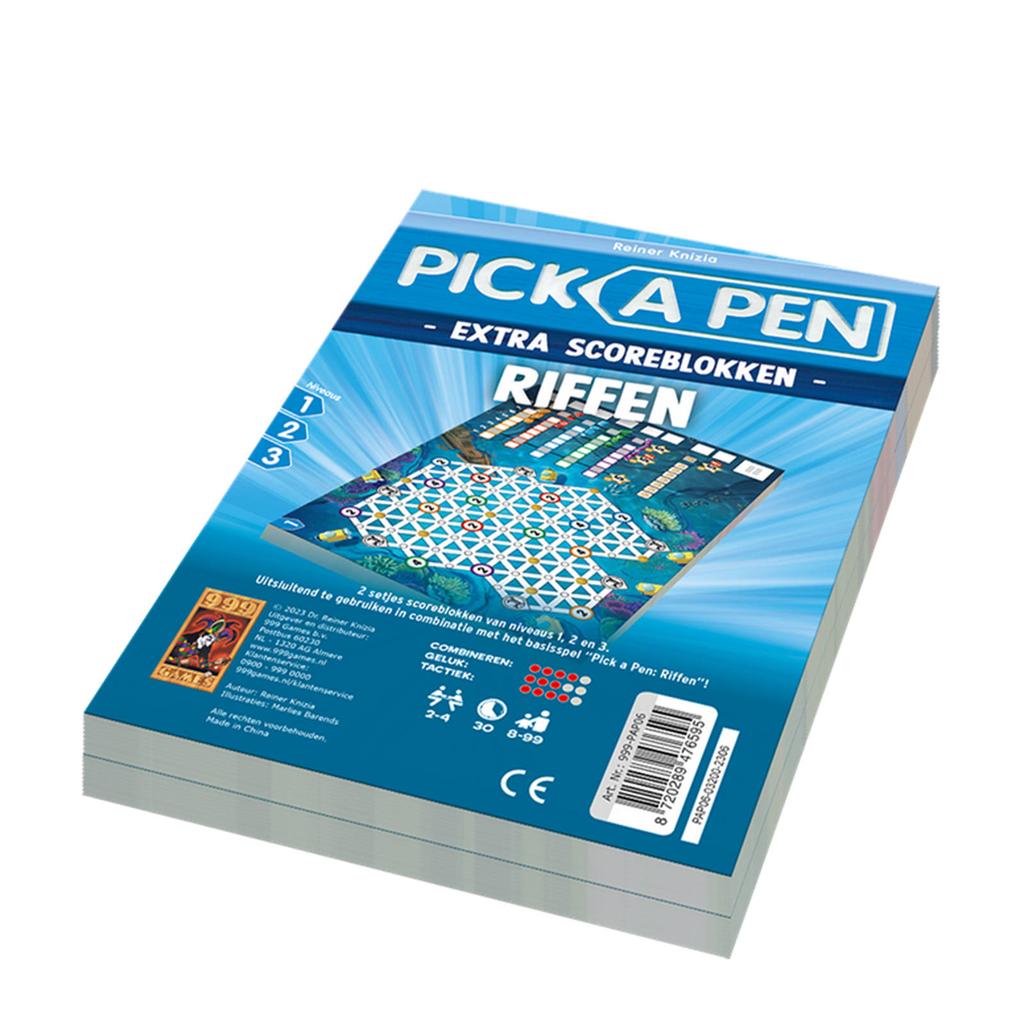 999 Games pick a pen riffen scoreblokken uitbreidingsspel