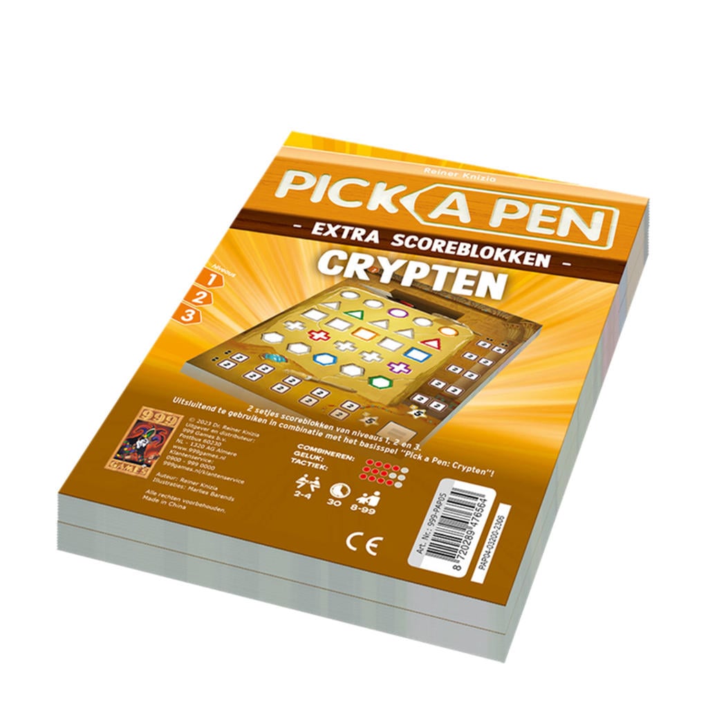 999 Games pick a pen crypten scoreblokken uitbreidingsspel