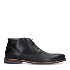 leren veterschoenen zwart