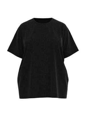 T-shirt PCLINA zwart