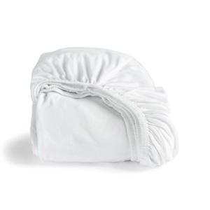 double-jersey hoeslaken  - wit (25 cm hoog)