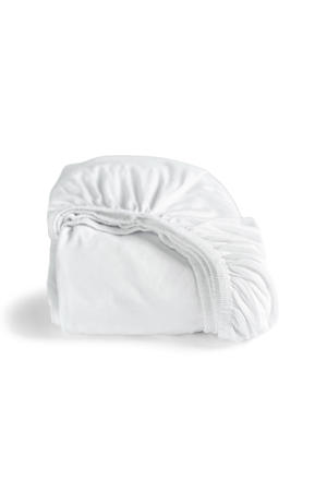 double-jersey hoeslaken  - wit (25 cm hoog)