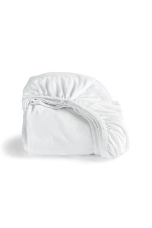 double-jersey hoeslaken - wit (25 cm hoog)