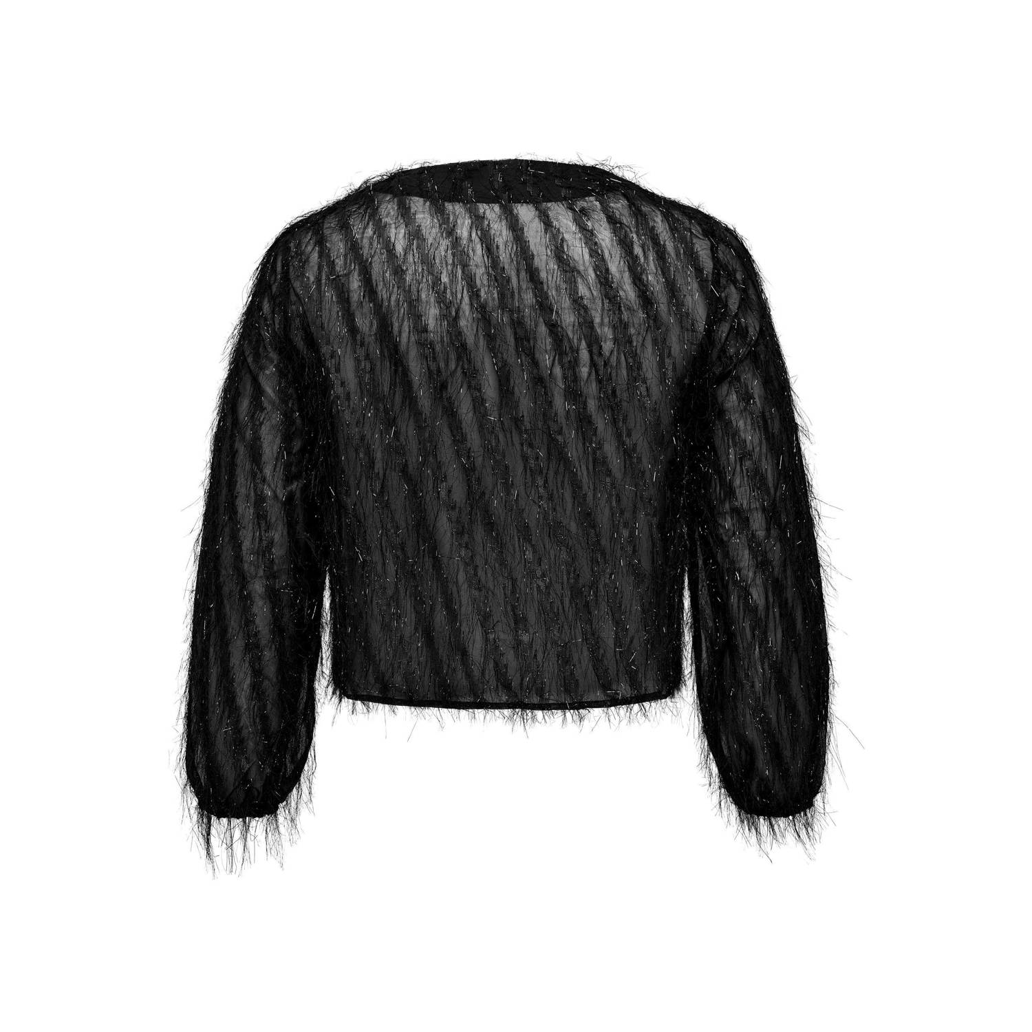 ONLY CARMAKOMA semi-transparant bolero CARPARTINI zwart
