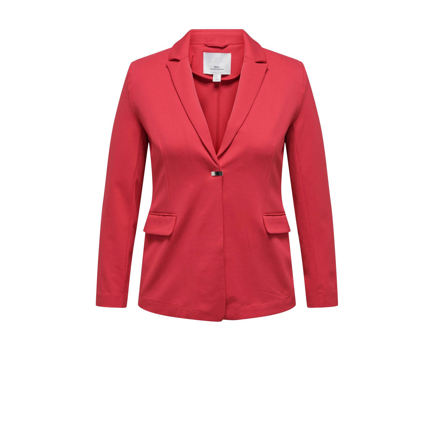 ONLY CARMAKOMA getailleerde blazer CARGOLDTRASH rood