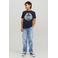 JACK & JONES JUNIOR loose fit jeans JJICHRIS JJORIGINAL blue denim