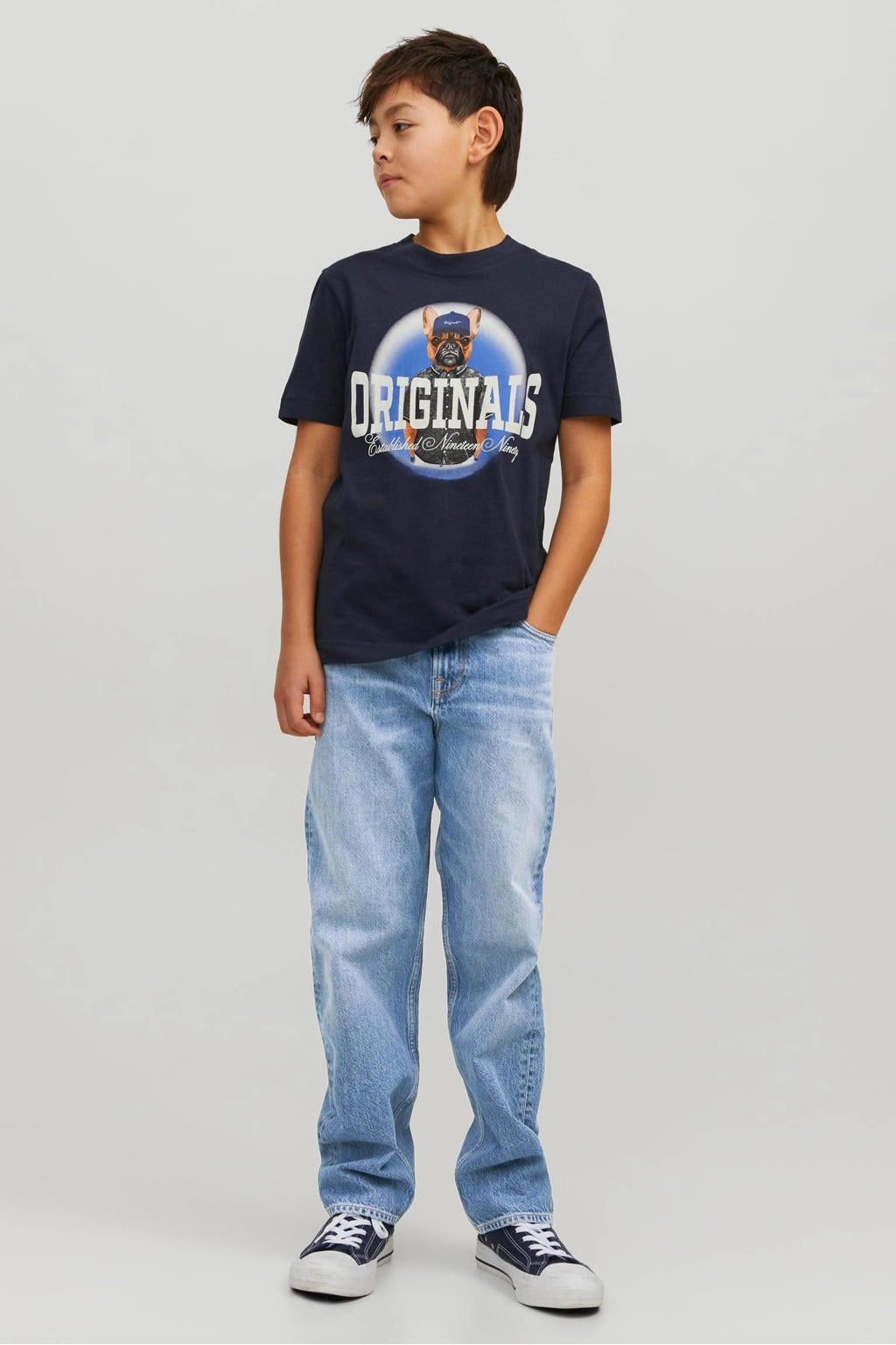 JACK & JONES JUNIOR relaxed fit jeans - light blue denim