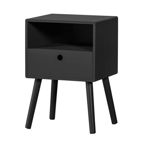 WOOOD WOOOD Ozzy Nachtkastje Hout Zwart 53x36x30 Ozzy afbeelding