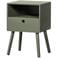 WOOOD Ozzy Nachtkastje - MDF - Bordeauxrood - 53x36x30