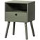 WOOOD WOOOD Ozzy Nachtkastje - MDF - Bordeauxrood - 53x36x30