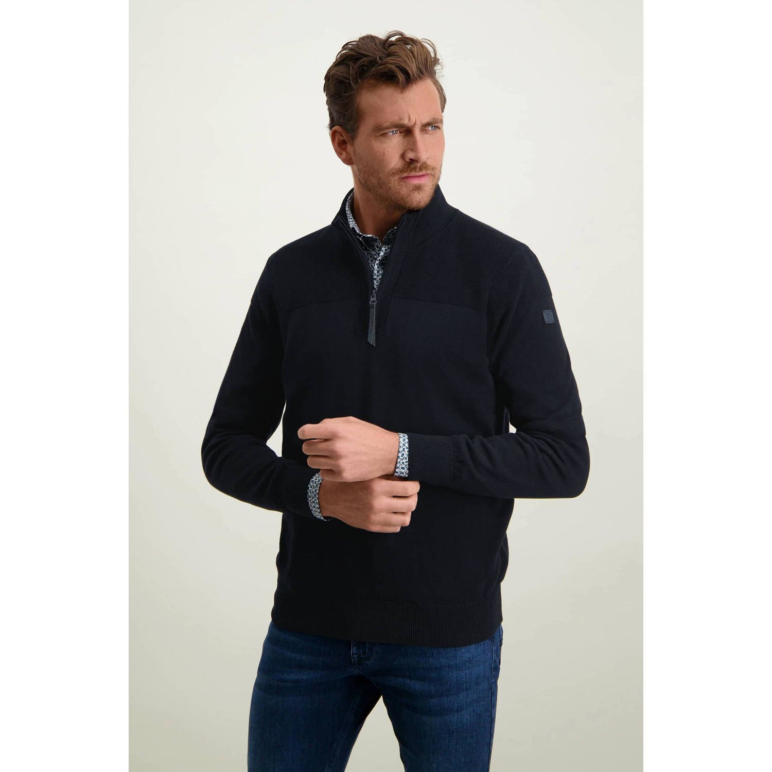 State of Art Sportzip Pullover Blue Heren