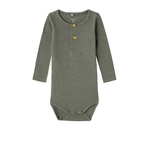 NAME IT BABY romper NBMKAB mosgroen afbeelding