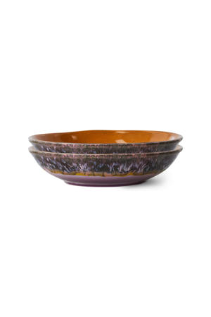 diep bord 70s (Ø21 cm) (set van 2)