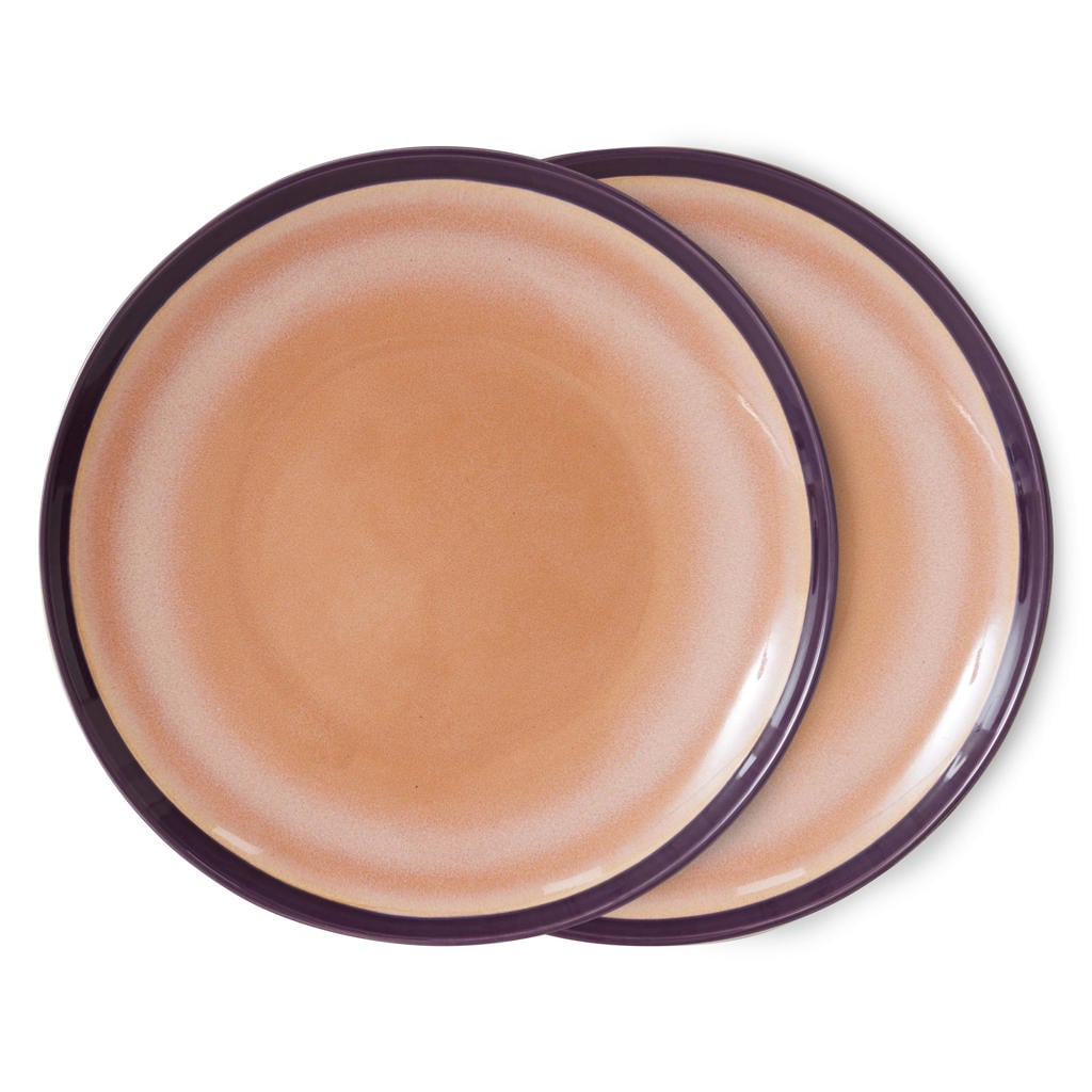 HKLIVING dinerbord 70s (Ø27,5 cm) (set van 2)