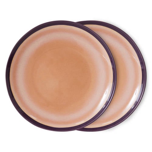 HKLIVING dinerbord 70s (Ø27,5 cm) (set van 2) afbeelding