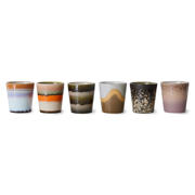thumbnail: HKLIVING koffiekopje 70s (Ø7,5 cm) (180 ml) (set van 6)
