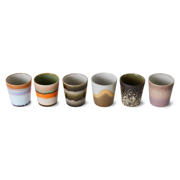 thumbnail: HKLIVING koffiekopje 70s (Ø7,5 cm) (180 ml) (set van 6)
