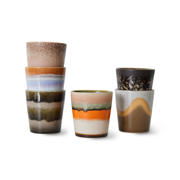 thumbnail: HKLIVING koffiekopje 70s (Ø7,5 cm) (180 ml) (set van 6)