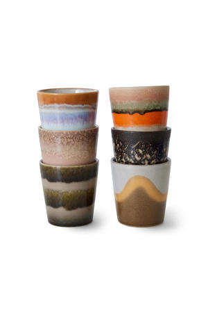 koffiekopje 70s (Ø7,5 cm) (180 ml) (set van 6)