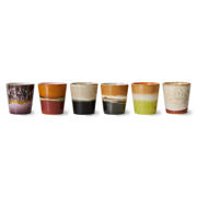 thumbnail: HKLIVING koffiekopje 70s (Ø7,5 cm) (180 ml) (set van 6)