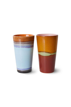 lattemok 70s (Ø7,5 cm)(280 ml) (set van 2)