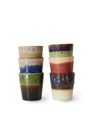 koffiekopje 70s (Ø7,5 cm) (180 ml) (set van 6)