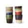 HKLIVING koffiekopje 70s (Ø7,5 cm) (180 ml) (set van 6)
