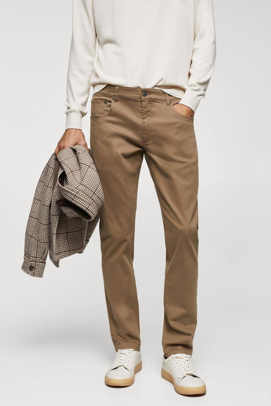 Broeken beige Boss Men Black