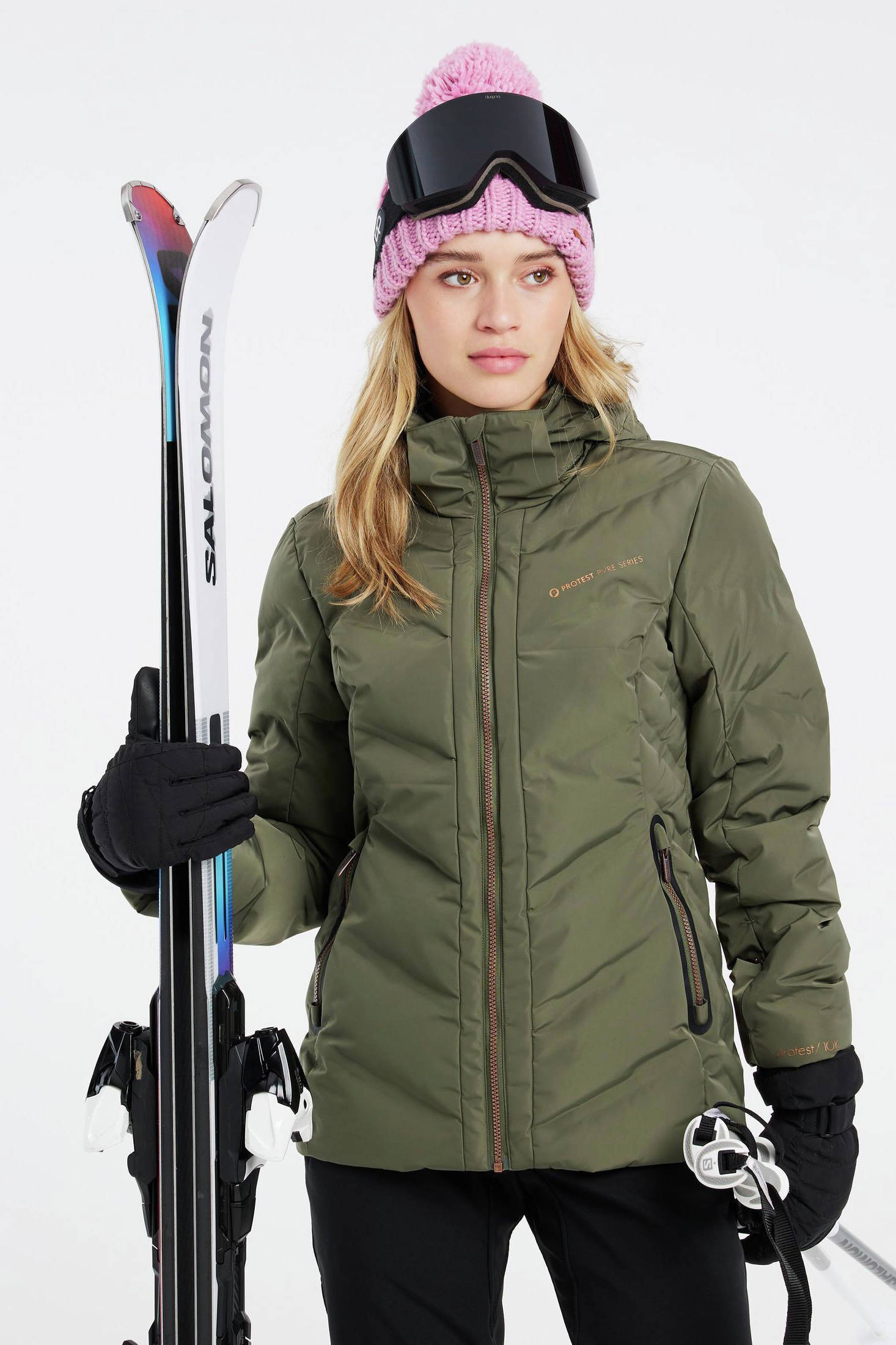 Groene ski jas discount dames