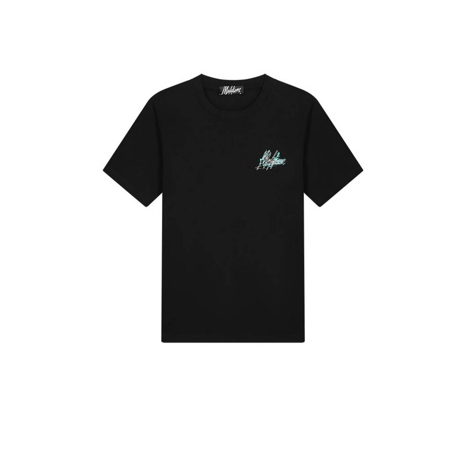 Malelions T-shirt met backprint zwart