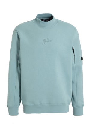 sweater met logo light blue