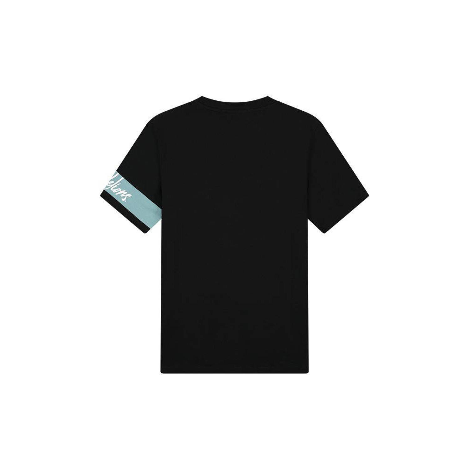 Malelions T-shirt Captain met logo zwart