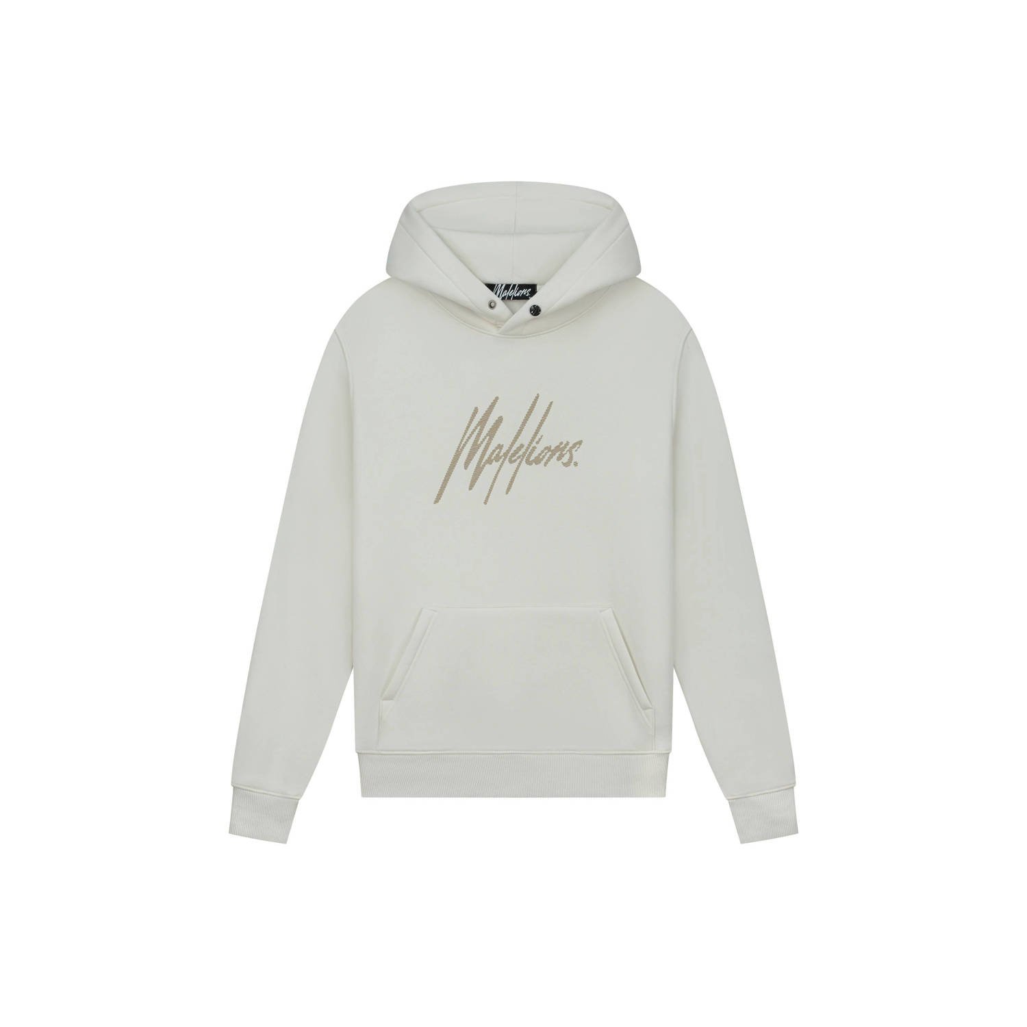 Malelions Gestreepte Signature Hoodies Herenlions White Heren