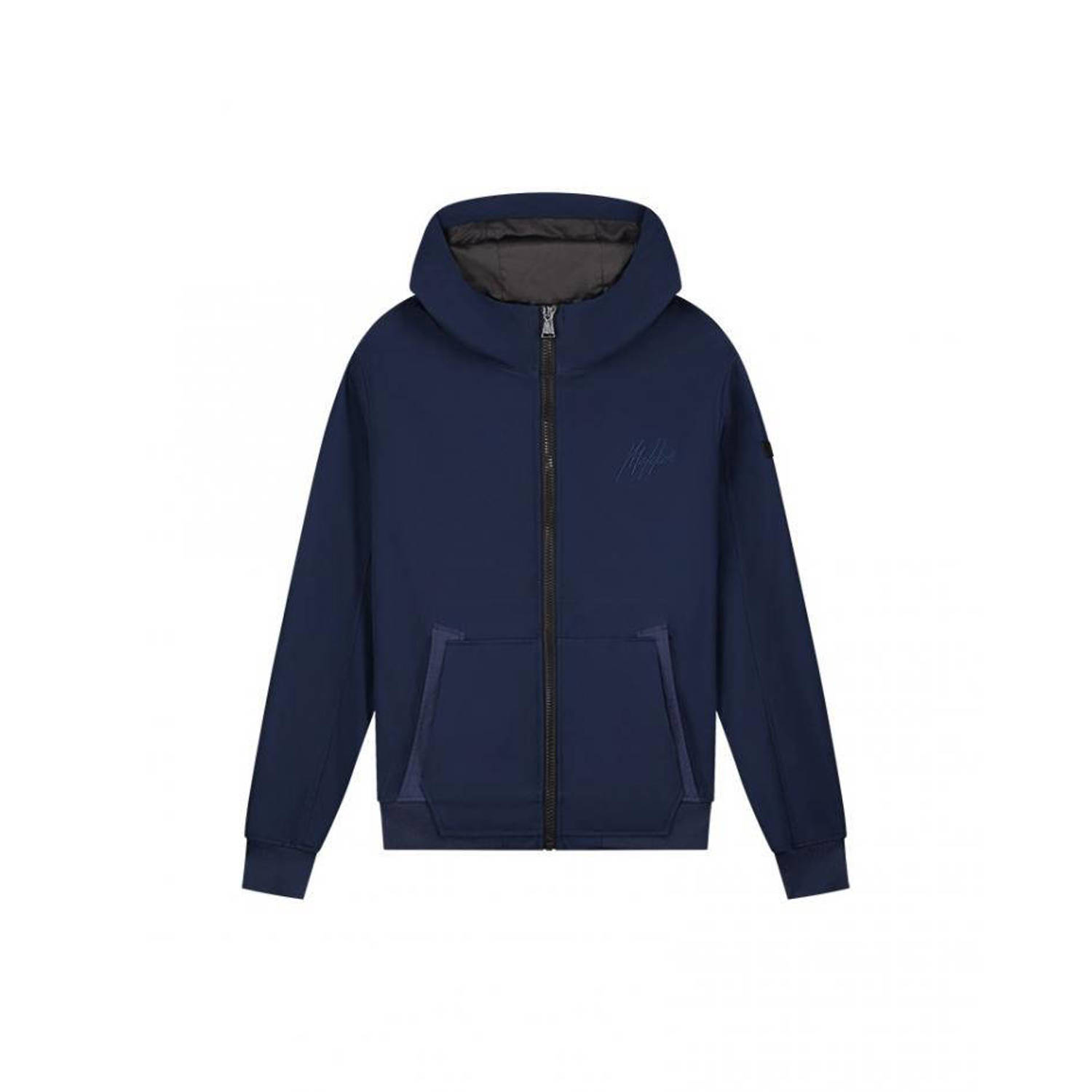 Malelions softshell jas met logo navy