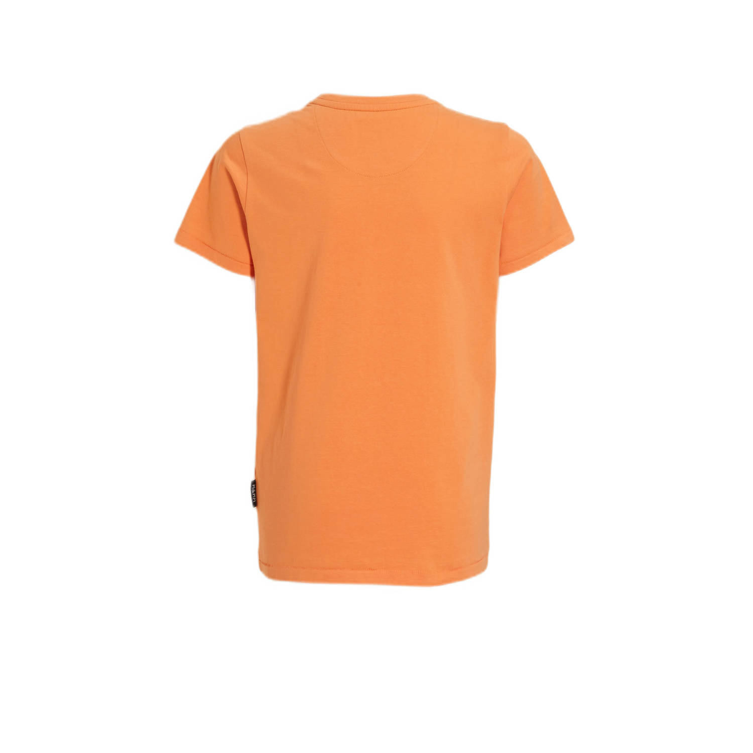 Me & My Monkey T-shirt Piter met printopdruk oranje