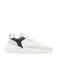 Nubikk leren sneakers wit/donkerblauw