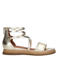 No Stress leren sandalen goud